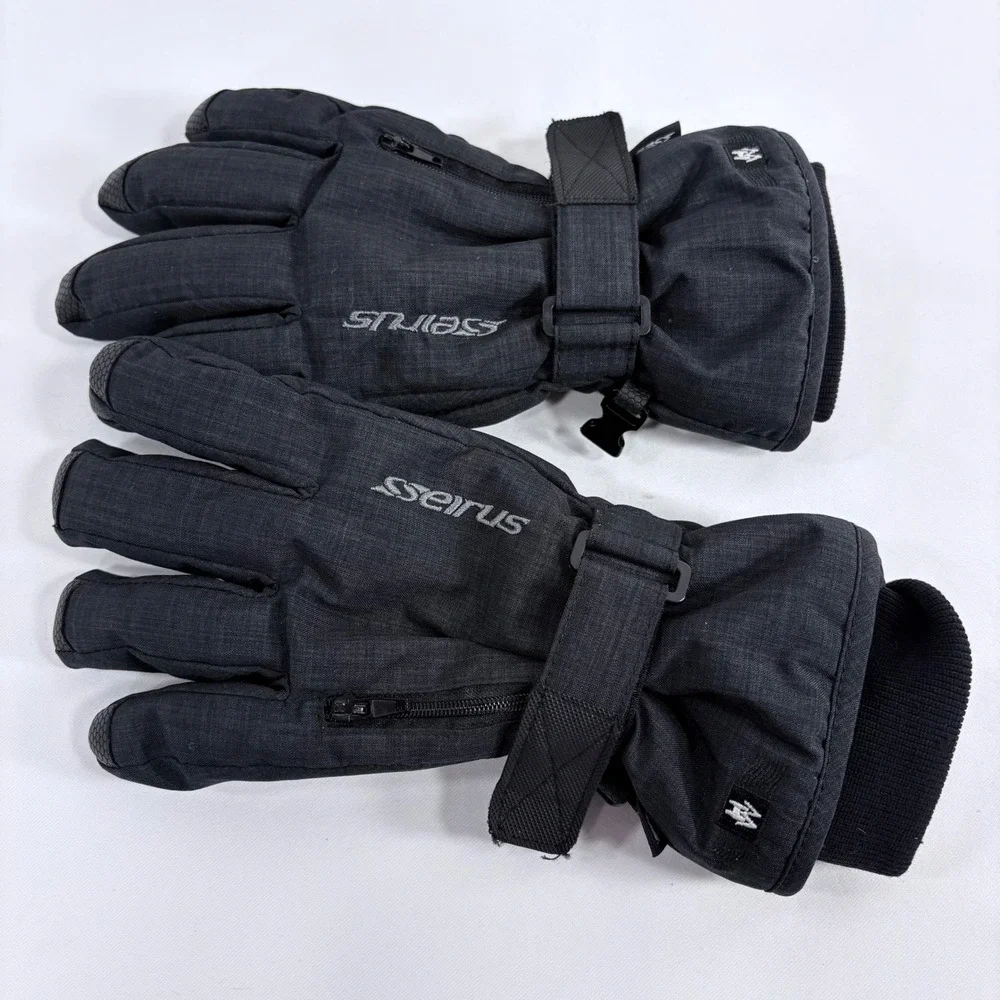 Seirus Heatwave Junior Stash Glove Black Waterproof Insulated 1541 JR/MD